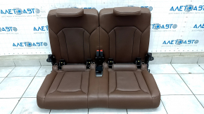 Rear row of seats 3 row Audi Q7 16- brown leather, scratch
