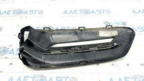 Bumper grille right Honda Accord 18-22 hybrid, under fog lights, black gloss, chrome, sand