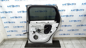 Door assembly rear right Audi Q7 16- aluminum, white LS9R, dent