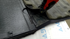 Rear boot floor Ford C-max MK2 13-18 Energi, black, unstuck
