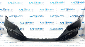 Front bumper bare Honda Accord 18-20 black, scratches, broken fasteners, crack