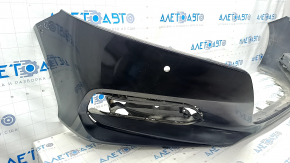 Front bumper bare Honda Accord 18-20 black, scratches, broken fasteners, crack