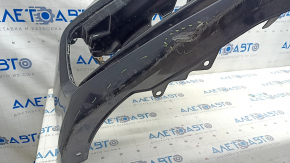 Front bumper bare Honda Accord 18-20 black, scratches, broken fasteners, crack