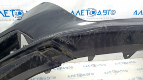 Front bumper bare Honda Accord 18-20 black, scratches, broken fasteners, crack