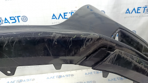 Front bumper bare Honda Accord 18-20 black, scratches, broken fasteners, crack