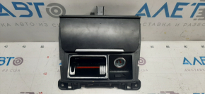 Pocket of the central console with a cigarette lighter Audi A4 B8 13-16 restyling, broken latch, swollen chrome, scratches