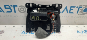 Pocket of the central console with a cigarette lighter Audi A4 B8 13-16 restyling, broken latch, swollen chrome, scratches