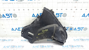 Front bumper guard left BMW 5 G30 17-23 torn, non-factory rivet