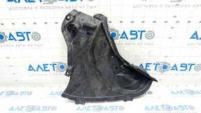 Front bumper guard left BMW 5 G30 17-23 torn, non-factory rivet