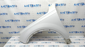Front left wing Audi Q7 16- aluminum, white LS9R