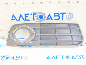 Front bumper grille right Audi A4 B8 08-12 pre-rest with chrome frame