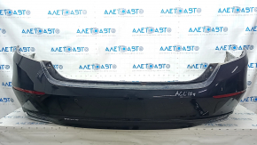 Rear bumper assembly Honda Accord 18-22 with parking sensors, black, scratches