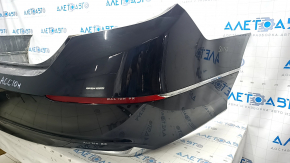 Rear bumper assembly Honda Accord 18-22 with parking sensors, black, scratches
