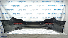 Rear bumper assembly Honda Accord 18-22 with parking sensors, black, scratches