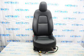 Driver's seat Tesla Model 3 18- leather black, with airbag, electric, heated with tensioner scratch