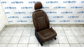 Passenger seat Audi Q7 16- with airbag, brown leather, heating, ventilation, electric, for cleaning