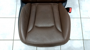 Passenger seat Audi Q7 16- with airbag, brown leather, heating, ventilation, electric, for cleaning