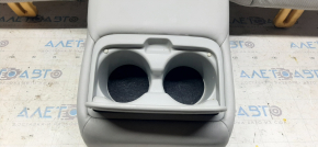 Rear row of seats 2nd row Lexus ES350 07-09 upper part, grey leather, dry-cleanable