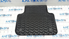 Rear left interior mat (2nd row) Audi Q7 16- rubber, black