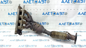 Exhaust manifold with catalytic converter Ford C-max MK2 13-18 rusty, torn mesh, broken bolts