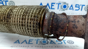 Exhaust manifold with catalytic converter Ford C-max MK2 13-18 rusty, torn mesh, broken bolts