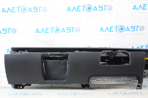 Torpedo front panel with AIRBAG Tesla Model 3 18- leather black, with speaker pad, rusty pyropatron, scratches