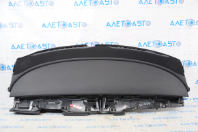 Torpedo front panel with AIRBAG Tesla Model 3 18- leather black, with speaker pad, rusty pyropatron, scratches