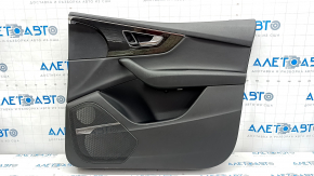 Door trim card front right Audi Q7 16-19 leather black BOSE, scratches