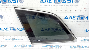 Rear left blind window glass Audi Q7 16- tinted, with chrome molding
