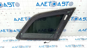 Rear left blind window glass Audi Q7 16- tinted, with chrome molding