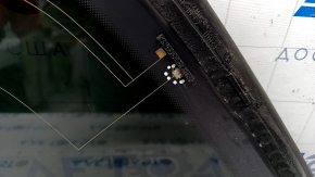 Window blind glass rear right Audi Q7 16- tinted, with chrome molding, torn wire, torn seal