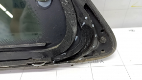 Window blind glass rear right Audi Q7 16- tinted, with chrome molding, torn wire, torn seal