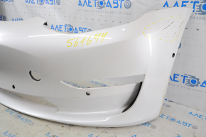 Front Bumper Naked Tesla Model 3 18- for Parking Sensors White PPSW, Scratches