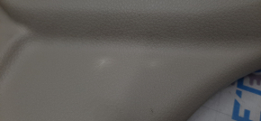 Center pillar trim lower right Nissan Rogue 14-20 beige, plastic turned white, scratch