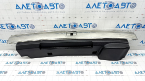 Audi Q7 16-19 trunk opening trim black with chrome, scratches, broken mount
