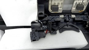Audi Q7 16-19 trunk opening trim black with chrome, scratches, broken mount