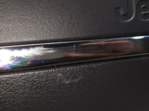 Torpedo front panel without AIRBAG Jeep Compass 11-16 black, scratches, broken clip on the overlay