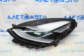 Headlight front left Tesla Model 3 21- matrix with mount scratches broken latch