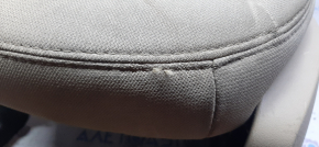 Driver's seat Ford Explorer 16-19 without airbag, electric + mechanics, beige cloth, for dry cleaning, bumps, scratches