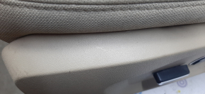 Driver's seat Ford Explorer 16-19 without airbag, electric + mechanics, beige cloth, for dry cleaning, bumps, scratches