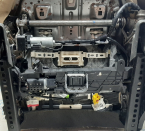 Driver's seat Ford Explorer 16-19 without airbag, electric + mechanics, beige cloth, for dry cleaning, bumps, scratches