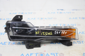 Fog lamp PTF right Tesla Model 3 18- with turn signal, without corrector, sand, broken fastener
