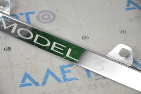 Tesla Model 3 License Plate Frame 18 - Rear Scratches