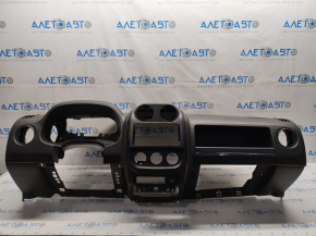 Torpedo front panel without AIRBAG Jeep Compass 11-16 black, scratches, broken clip on the overlay