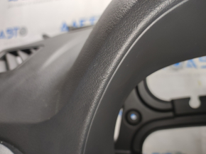 Torpedo front panel without AIRBAG Jeep Compass 11-16 black, scratches, broken clip on the overlay