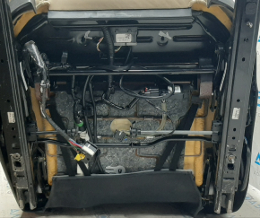 Passenger seat Tesla Model S 12-15 pre-rest, type 1, without airbag, electric, beige leather, heated, electrics not working, scratches, scuffs, torn leather, no motor, dry cleaning