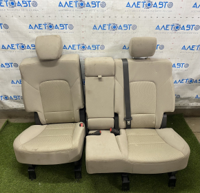 Rear row of seats 2nd row Hyundai Santa FE Sport 13-16 pre-restyling, beige cloth, dry-cleanable