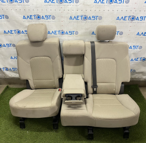 Rear row of seats 2nd row Hyundai Santa FE Sport 13-16 pre-restyling, beige cloth, dry-cleanable