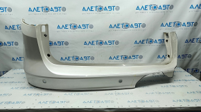 Rear bumper bare Ford C-max MK2 13-18 for parking sensors, white, right part torn off