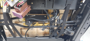Driver's seat Tesla Model S 12-15 pre-rest, type 1, without airbag, electric, beige leather, heated, electrics not working, scratches, leather swelled, no motor